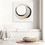 Shop Ring of Gold I (Square) Canvas Print a painted abstract themed framed canvas wall art print from The Print Emporium artwork collection - Buy Australian made fine art painting style stretched canvas prints for the home and your interior decor space, TPE-PC-PI429-CA-40X40-NF
