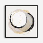 Shop Ring of Gold I (Square) Canvas Print a painted abstract themed framed canvas wall art print from The Print Emporium artwork collection - Buy Australian made fine art painting style stretched canvas prints for the home and your interior decor space, TPE-PC-PI429-CA-40X40-NF