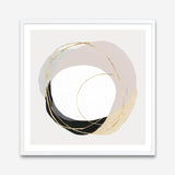 Shop Ring of Gold II (Square) Art Print a painted abstract themed wall art print from The Print Emporium wall artwork collection - Buy Australian made fine art painting style poster and framed prints for the home and your interior decor room, TPE-PC-PI430-AP