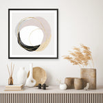 Shop Ring of Gold II (Square) Art Print a painted abstract themed wall art print from The Print Emporium wall artwork collection - Buy Australian made fine art painting style poster and framed prints for the home and your interior decor room, TPE-PC-PI430-AP