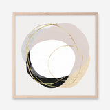 Shop Ring of Gold II (Square) Art Print a painted abstract themed wall art print from The Print Emporium wall artwork collection - Buy Australian made fine art painting style poster and framed prints for the home and your interior decor room, TPE-PC-PI430-AP