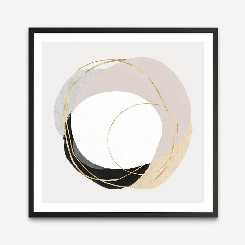 Shop Ring of Gold II (Square) Art Print a painted abstract themed wall art print from The Print Emporium wall artwork collection - Buy Australian made fine art painting style poster and framed prints for the home and your interior decor room, TPE-PC-PI430-AP