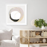 Shop Ring of Gold II (Square) Art Print a painted abstract themed wall art print from The Print Emporium wall artwork collection - Buy Australian made fine art painting style poster and framed prints for the home and your interior decor room, TPE-PC-PI430-AP