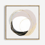 Shop Ring of Gold II (Square) Canvas Print a painted abstract themed framed canvas wall art print from The Print Emporium artwork collection - Buy Australian made fine art painting style stretched canvas prints for the home and your interior decor space, TPE-PC-PI430-CA-40X40-NF