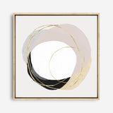 Shop Ring of Gold II (Square) Canvas Print a painted abstract themed framed canvas wall art print from The Print Emporium artwork collection - Buy Australian made fine art painting style stretched canvas prints for the home and your interior decor space, TPE-PC-PI430-CA-40X40-NF