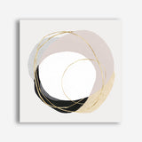 Shop Ring of Gold II (Square) Canvas Print a painted abstract themed framed canvas wall art print from The Print Emporium artwork collection - Buy Australian made fine art painting style stretched canvas prints for the home and your interior decor space, TPE-PC-PI430-CA-40X40-NF