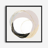 Shop Ring of Gold II (Square) Canvas Print a painted abstract themed framed canvas wall art print from The Print Emporium artwork collection - Buy Australian made fine art painting style stretched canvas prints for the home and your interior decor space, TPE-PC-PI430-CA-40X40-NF