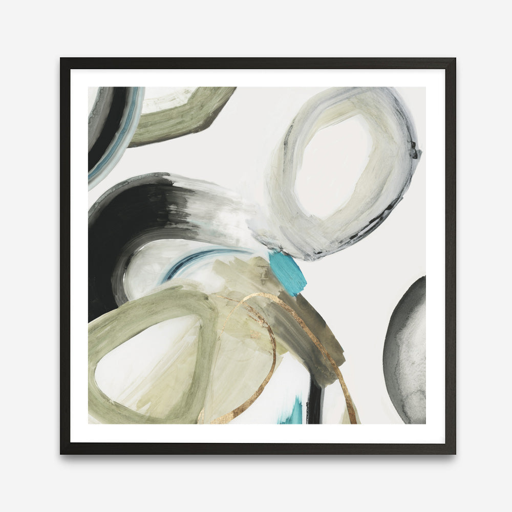Shop Rings And Lines I (Square) Art Print a painted abstract themed wall art print from The Print Emporium wall artwork collection - Buy Australian made fine art painting style poster and framed prints for the home and your interior decor room, TPE-PC-PG627-AP