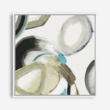 Shop Rings And Lines I (Square) Canvas Print a painted abstract themed framed canvas wall art print from The Print Emporium artwork collection - Buy Australian made fine art painting style stretched canvas prints for the home and your interior decor space, TPE-PC-PG627-CA-40X40-NF