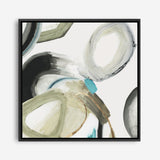 Shop Rings And Lines I (Square) Canvas Print a painted abstract themed framed canvas wall art print from The Print Emporium artwork collection - Buy Australian made fine art painting style stretched canvas prints for the home and your interior decor space, TPE-PC-PG627-CA-40X40-NF
