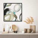 Shop Rings And Lines I (Square) Canvas Print a painted abstract themed framed canvas wall art print from The Print Emporium artwork collection - Buy Australian made fine art painting style stretched canvas prints for the home and your interior decor space, TPE-PC-PG627-CA-40X40-NF