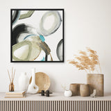 Shop Rings And Lines I (Square) Canvas Print a painted abstract themed framed canvas wall art print from The Print Emporium artwork collection - Buy Australian made fine art painting style stretched canvas prints for the home and your interior decor space, TPE-PC-PG627-CA-40X40-NF