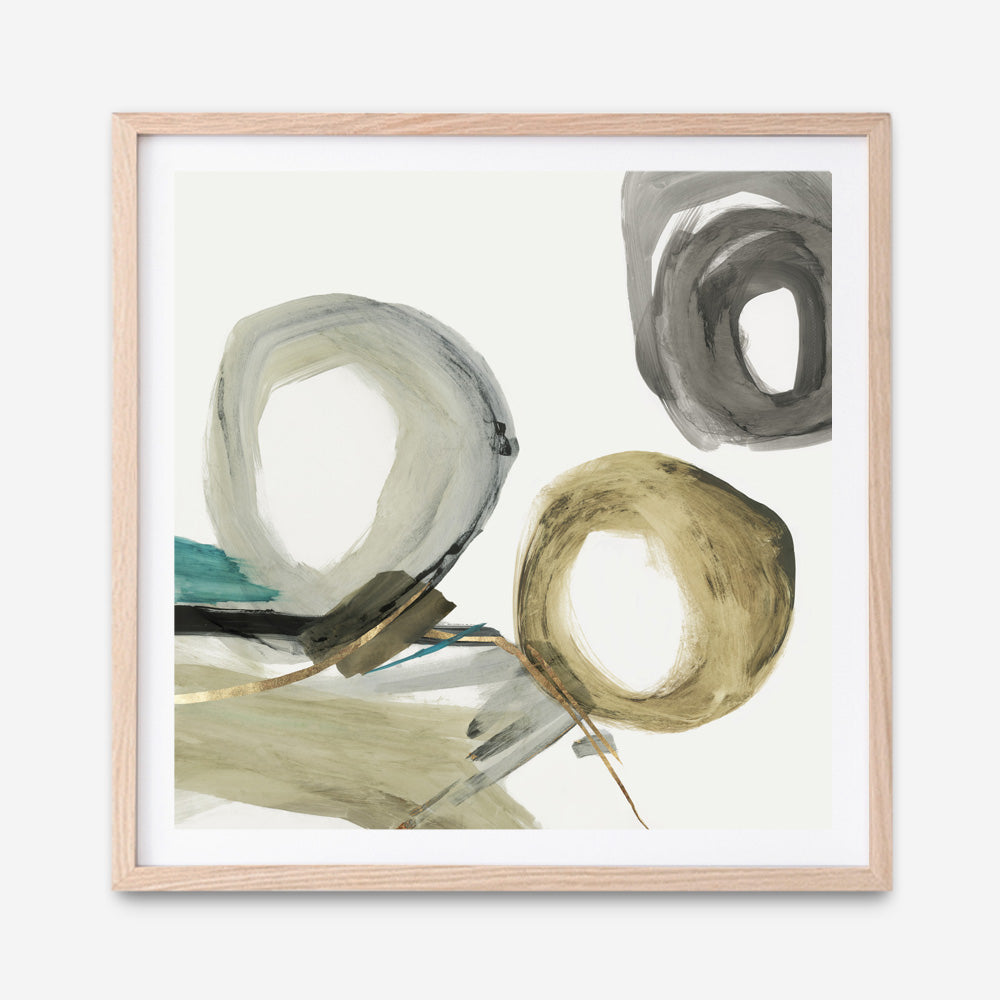 Shop Rings And Lines II (Square) Art Print a painted abstract themed wall art print from The Print Emporium wall artwork collection - Buy Australian made fine art painting style poster and framed prints for the home and your interior decor room, TPE-PC-PG628-AP