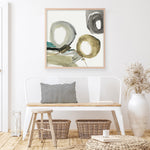 Shop Rings And Lines II (Square) Art Print a painted abstract themed wall art print from The Print Emporium wall artwork collection - Buy Australian made fine art painting style poster and framed prints for the home and your interior decor room, TPE-PC-PG628-AP