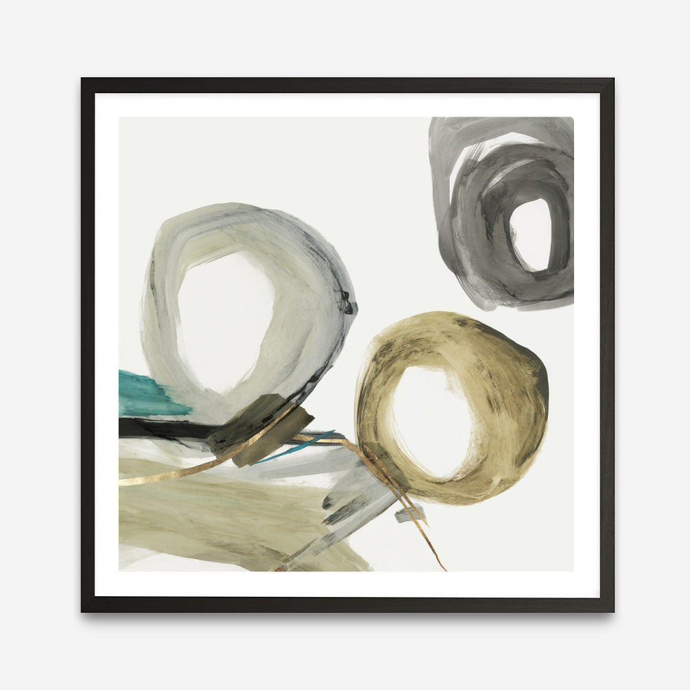 Shop Rings And Lines II (Square) Art Print a painted abstract themed wall art print from The Print Emporium wall artwork collection - Buy Australian made fine art painting style poster and framed prints for the home and your interior decor room, TPE-PC-PG628-AP