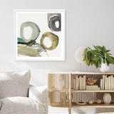 Shop Rings And Lines II (Square) Art Print a painted abstract themed wall art print from The Print Emporium wall artwork collection - Buy Australian made fine art painting style poster and framed prints for the home and your interior decor room, TPE-PC-PG628-AP