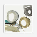 Shop Rings And Lines II (Square) Canvas Print a painted abstract themed framed canvas wall art print from The Print Emporium artwork collection - Buy Australian made fine art painting style stretched canvas prints for the home and your interior decor space, TPE-PC-PG628-CA-40X40-NF