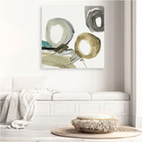 Shop Rings And Lines II (Square) Canvas Print a painted abstract themed framed canvas wall art print from The Print Emporium artwork collection - Buy Australian made fine art painting style stretched canvas prints for the home and your interior decor space, TPE-PC-PG628-CA-40X40-NF