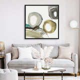 Shop Rings And Lines II (Square) Canvas Print a painted abstract themed framed canvas wall art print from The Print Emporium artwork collection - Buy Australian made fine art painting style stretched canvas prints for the home and your interior decor space, TPE-PC-PG628-CA-40X40-NF
