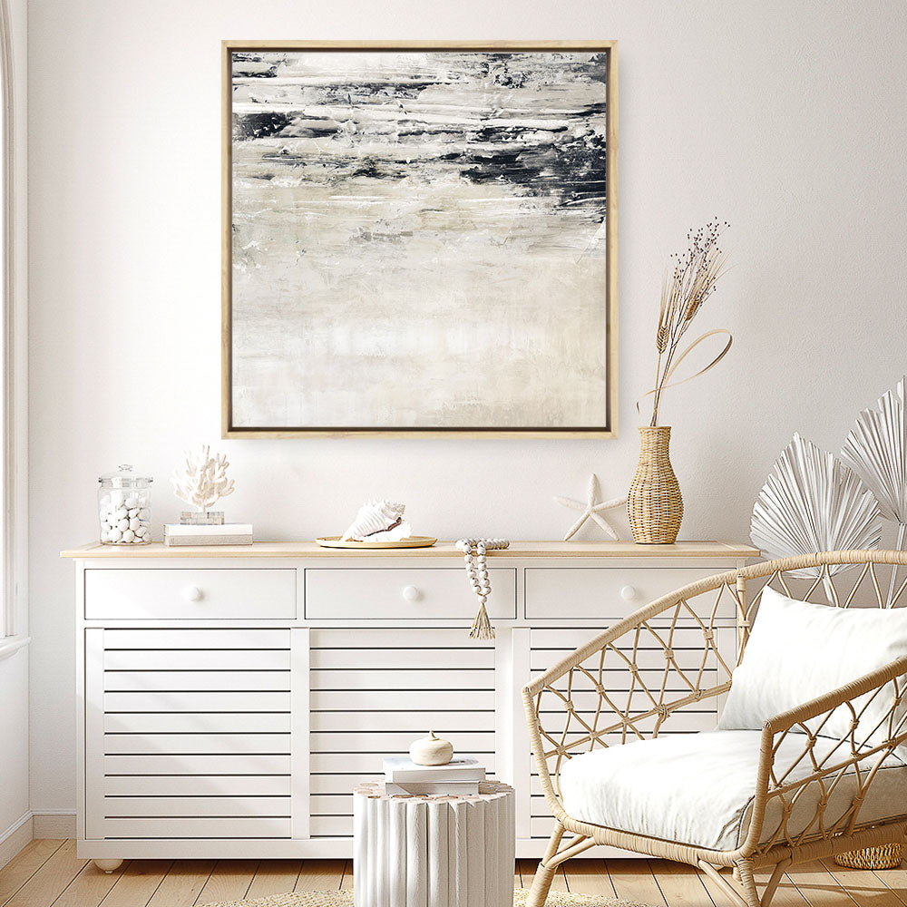 Shop Rising Wave I (Square) Canvas Print a painted abstract themed framed canvas wall art print from The Print Emporium artwork collection - Buy Australian made fine art painting style stretched canvas prints for the home and your interior decor space, TPE-PC-EZ909-CA-40X40-NF