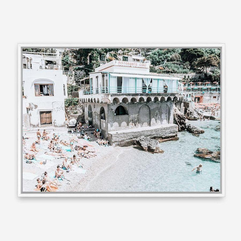 Shop Ristorante Ciro I Photo Canvas Print a coastal themed photography framed stretched canvas print from The Print Emporium wall artwork collection - Buy Australian made prints for the home and your interior decor space, TPE-752-CA-35X46-NF