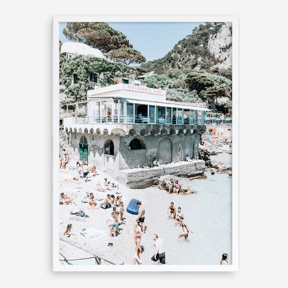 Shop Ristorante Ciro II Photo Art Print a coastal themed photography wall art print from The Print Emporium wall artwork collection - Buy Australian made fine art poster and framed prints for the home and your interior decor, TPE-975-AP