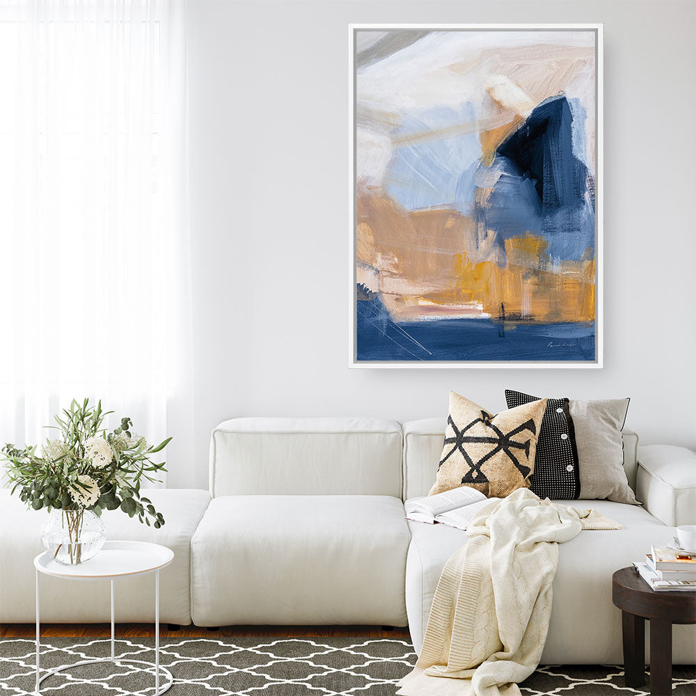 Shop Riverbank Canvas Print a painted abstract themed framed canvas wall art print from The Print Emporium artwork collection - Buy Australian made fine art painting style stretched canvas prints for the home and your interior decor space, TPE-WA-74473-CA-35X46-NF