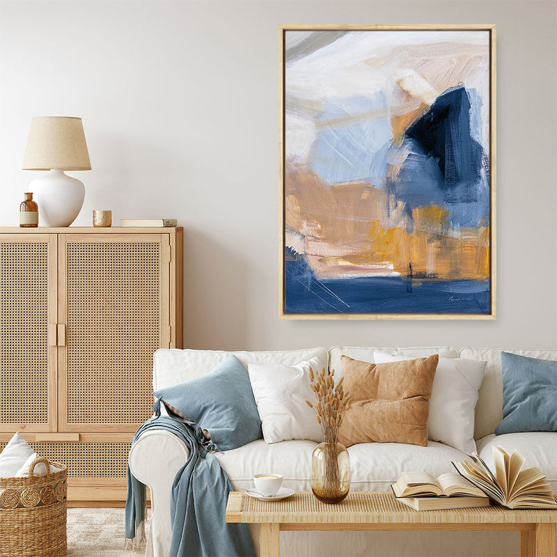 Shop Riverbank Canvas Print a painted abstract themed framed canvas wall art print from The Print Emporium artwork collection - Buy Australian made fine art painting style stretched canvas prints for the home and your interior decor space, TPE-WA-74473-CA-35X46-NF