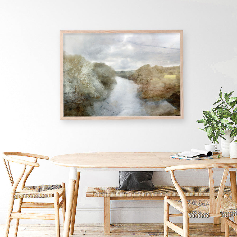 Shop Riverside Art Print a painted abstract themed wall art print from The Print Emporium wall artwork collection - Buy Australian made fine art painting style poster and framed prints for the home and your interior decor room, TPE-DH-138-AP