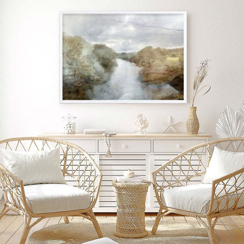 Shop Riverside Art Print a painted abstract themed wall art print from The Print Emporium wall artwork collection - Buy Australian made fine art painting style poster and framed prints for the home and your interior decor room, TPE-DH-138-AP