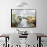 Shop Riverside Canvas Print a painted abstract themed framed canvas wall art print from The Print Emporium artwork collection - Buy Australian made fine art painting style stretched canvas prints for the home and your interior decor space, TPE-DH-138-CA-35X46-NF