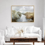 Shop Riverside Canvas Print a painted abstract themed framed canvas wall art print from The Print Emporium artwork collection - Buy Australian made fine art painting style stretched canvas prints for the home and your interior decor space, TPE-DH-138-CA-35X46-NF