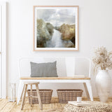 Shop Riverside (Square) Art Print a painted abstract themed wall art print from The Print Emporium wall artwork collection - Buy Australian made fine art painting style poster and framed prints for the home and your interior decor room, TPE-DH-222-AP