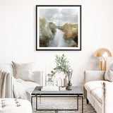 Shop Riverside (Square) Art Print a painted abstract themed wall art print from The Print Emporium wall artwork collection - Buy Australian made fine art painting style poster and framed prints for the home and your interior decor room, TPE-DH-222-AP