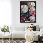 Shop Romantic Floral Canvas Print a floral themed painted framed canvas wall art print from The Print Emporium artwork collection - Buy Australian made fine art painting style stretched canvas prints for the home and your interior decor space, TPE-023-CA-35X46-NF