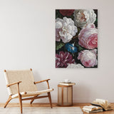 Shop Romantic Floral Canvas Print a floral themed painted framed canvas wall art print from The Print Emporium artwork collection - Buy Australian made fine art painting style stretched canvas prints for the home and your interior decor space, TPE-023-CA-35X46-NF