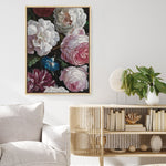 Shop Romantic Floral Canvas Print a floral themed painted framed canvas wall art print from The Print Emporium artwork collection - Buy Australian made fine art painting style stretched canvas prints for the home and your interior decor space, TPE-023-CA-35X46-NF