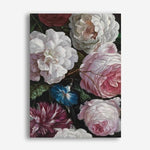 Shop Romantic Floral Canvas Print a floral themed painted framed canvas wall art print from The Print Emporium artwork collection - Buy Australian made fine art painting style stretched canvas prints for the home and your interior decor space, TPE-023-CA-35X46-NF