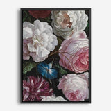 Shop Romantic Floral Canvas Print a floral themed painted framed canvas wall art print from The Print Emporium artwork collection - Buy Australian made fine art painting style stretched canvas prints for the home and your interior decor space, TPE-023-CA-35X46-NF