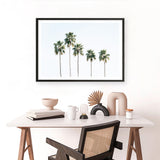 Shop Row Of Palms Photo Art Print a coastal themed photography wall art print from The Print Emporium wall artwork collection - Buy Australian made fine art poster and framed prints for the home and your interior decor, TPE-1248-AP