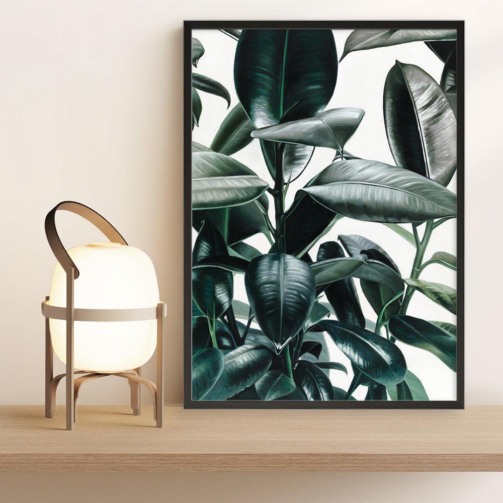 Shop Rubber Plant Art Print a painted style wall art print from The Print Emporium wall artwork collection - Buy Australian made fine art painting style poster and framed prints for the home and your interior decor room, TPE-009-AP
