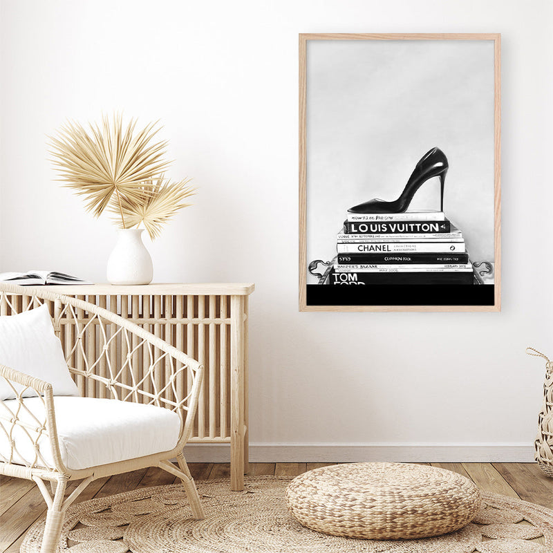 Shop Runway Reads Art Print a Hamptons style themed painted wall art print from The Print Emporium wall artwork collection - Buy Australian made fine art painting style poster and framed prints for the home and your interior decor room, TPE-282-AP