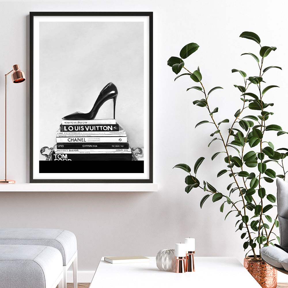 Shop Runway Reads Art Print a Hamptons style themed painted wall art print from The Print Emporium wall artwork collection - Buy Australian made fine art painting style poster and framed prints for the home and your interior decor room, TPE-282-AP