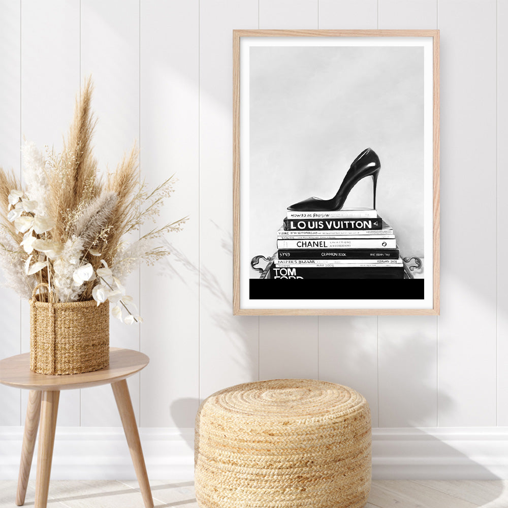 Shop Runway Reads Art Print a Hamptons style themed painted wall art print from The Print Emporium wall artwork collection - Buy Australian made fine art painting style poster and framed prints for the home and your interior decor room, TPE-282-AP