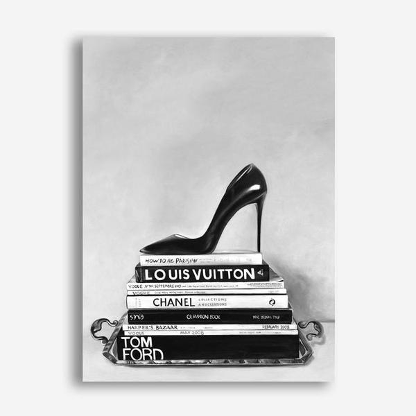 Shop Runway Reads Canvas Print a Hamptons style themed painted framed canvas wall art print from The Print Emporium artwork collection - Buy Australian made fine art painting style stretched canvas prints for the home and your interior decor space, TPE-282-CA-35X46-NF