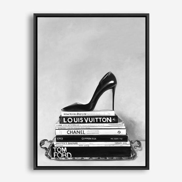 Shop Runway Reads Canvas Print a Hamptons style themed painted framed canvas wall art print from The Print Emporium artwork collection - Buy Australian made fine art painting style stretched canvas prints for the home and your interior decor space, TPE-282-CA-35X46-NF