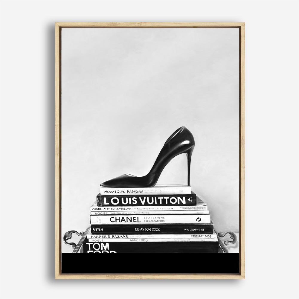 Shop Runway Reads Canvas Print a Hamptons style themed painted framed canvas wall art print from The Print Emporium artwork collection - Buy Australian made fine art painting style stretched canvas prints for the home and your interior decor space, TPE-282-CA-35X46-NF