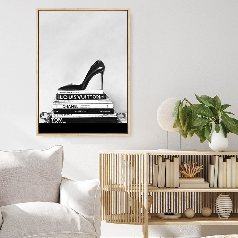 Shop Runway Reads Canvas Print a Hamptons style themed painted framed canvas wall art print from The Print Emporium artwork collection - Buy Australian made fine art painting style stretched canvas prints for the home and your interior decor space, TPE-282-CA-35X46-NF