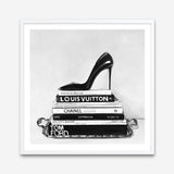 Shop Runway Reads (Square) Art Print a Hamptons style themed painted wall art print from The Print Emporium wall artwork collection - Buy Australian made fine art painting style poster and framed prints for the home and your interior decor room, TPE-193-AP