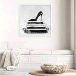 Shop Runway Reads (Square) Art Print a Hamptons style themed painted wall art print from The Print Emporium wall artwork collection - Buy Australian made fine art painting style poster and framed prints for the home and your interior decor room, TPE-193-AP